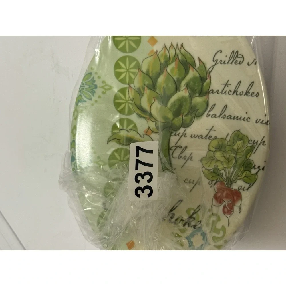 Royal Botanical Society 1895 Logo Poppies large Spoon Rest by‎ Kay Dee Designs